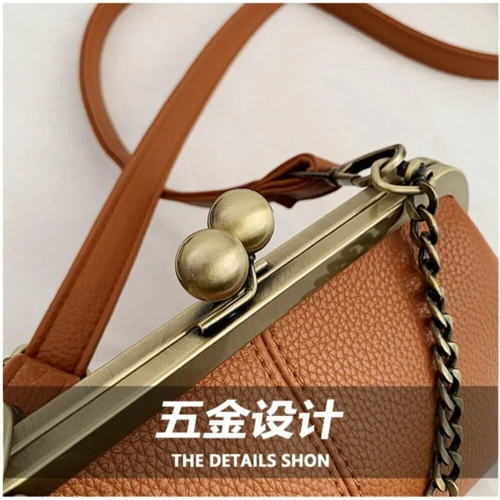 Leather Bag Women Vagen Leather Cross-Body Purse Evening Party